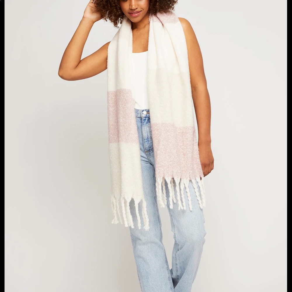 Gentle Fawn Huntington Scarf pink cream cozy and soft